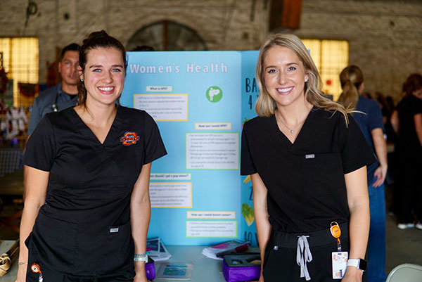 Two Students at Research Days Event
