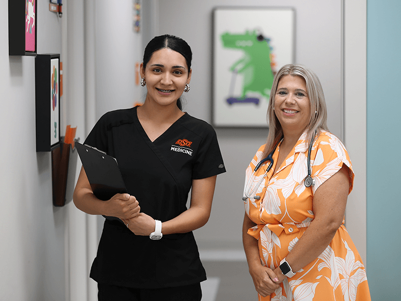 Doctors at the OSU Medicine Pediatrics Clinic