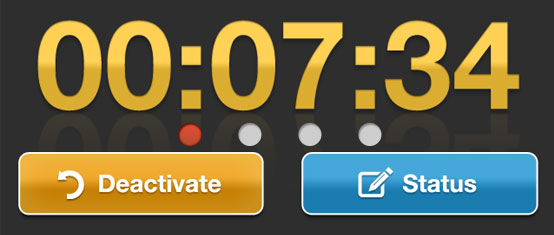 timer set up deactivate