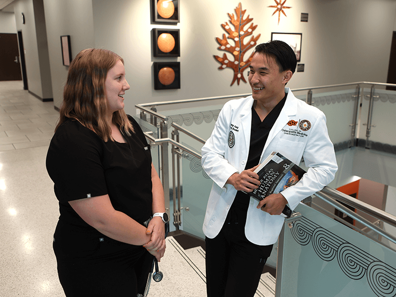 Future Medical Students - Medical students at the OSU College of Osteopathic Medicine at the Cherokee Nation in Tahlequah, Okla.