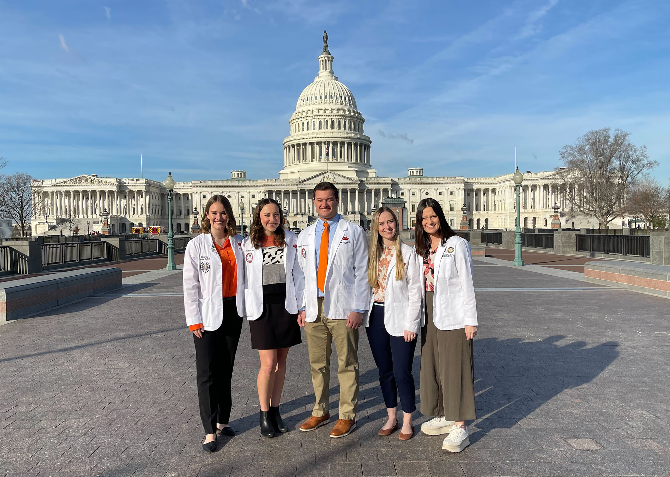 Medical students at the capitol.