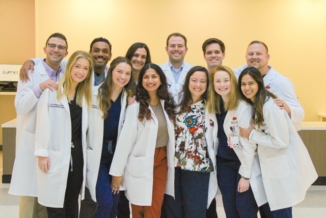 Internal Medicine graduates in group photo.