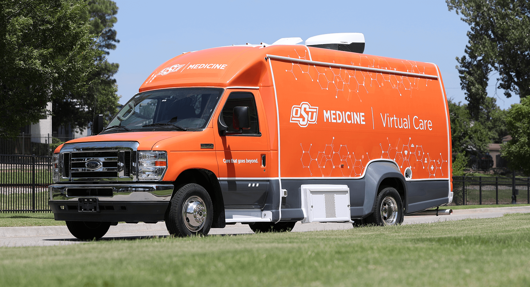 Van used for mobile health care.