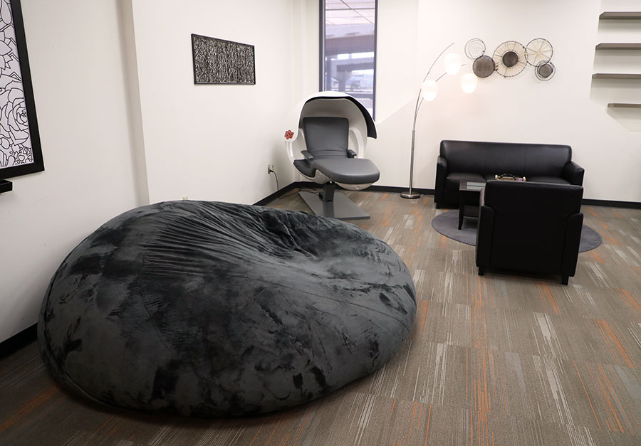 Reboot Center shows off the new nap pod and gaint bean bag